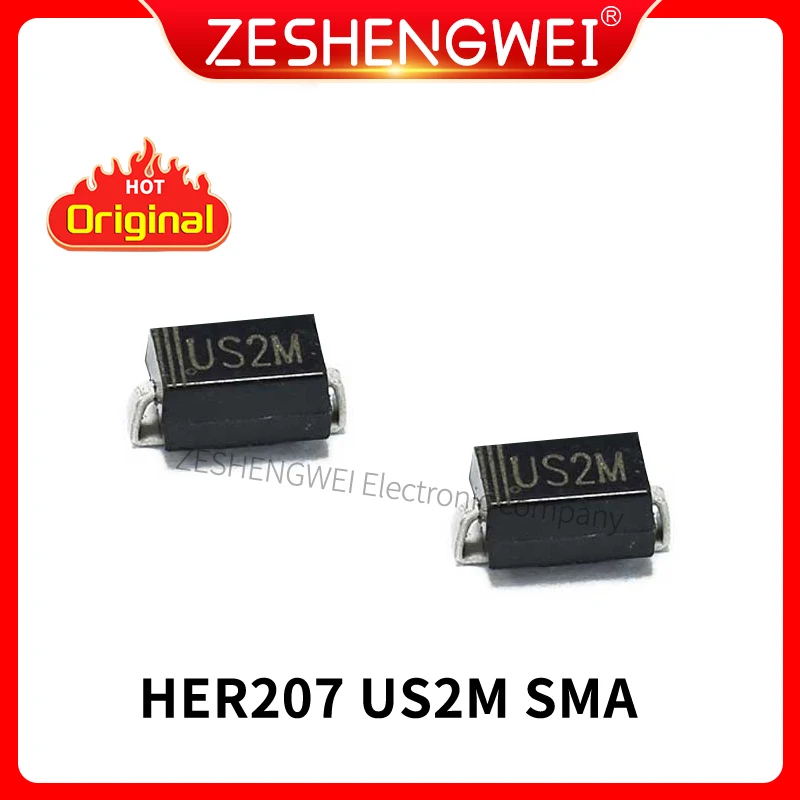 100PCS US2M SMA HER207 SMD 2A 1000V Rectifier Diode New In Stock
100PCS US2M SMA HER207 SMD 2A 1000V Rectifier Diode New In Stock