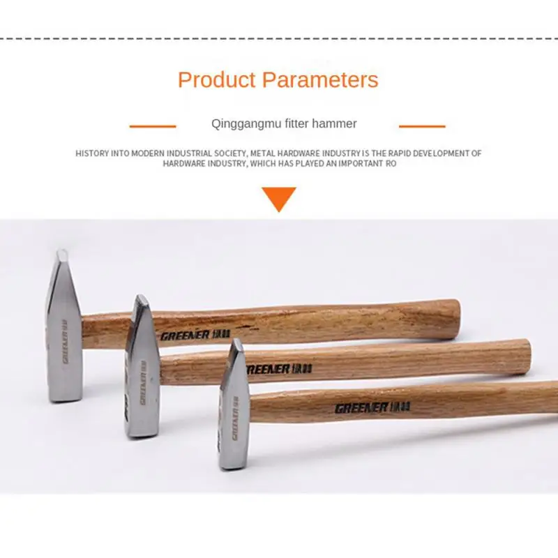 High Carbon Steel Wood Handle Fitter Hammer Duckbill Hammer Flat Head Hammer Sheet Metal Hammer Household Small
High Carbon Steel Wood Handle Fitter Hammer Duckbill Hammer Flat Head Hammer Sheet Metal Hammer Household Small