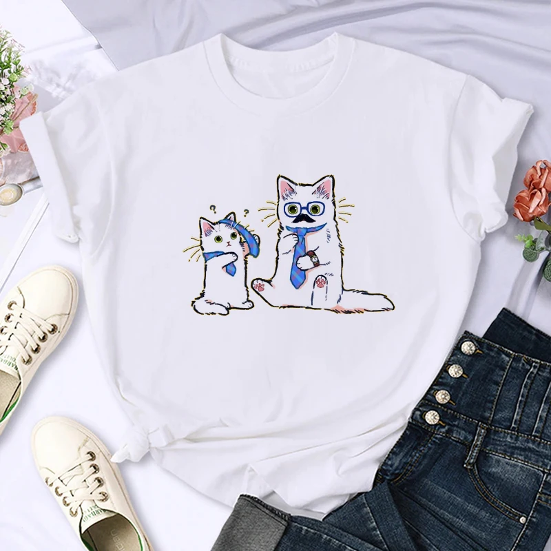 The New 2023 Round-Necked Singing and Driving Kitten Print Short-Sleeved Summer Casual Breathable Blouseble T-Shirt
The New 2023 Round-Necked Singing and Driving Kitten Print Short-Sleeved Summer Casual Breathable Blouseble T-Shirt