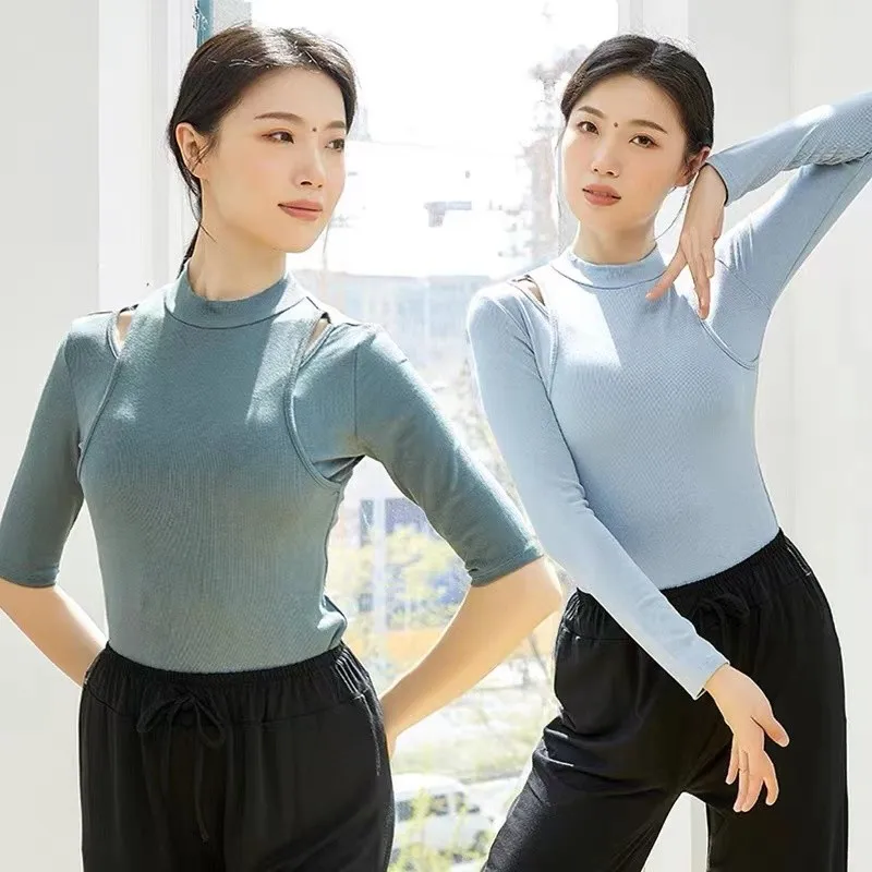 2022 New Yoga Clothes Tights Cross Fold T-shirt Bottoming Shirt Ballroom Dance Latin Dance Practice Clothe Top Women Long Sleeve
2022 New Yoga Clothes Tights Cross Fold T-shirt Bottoming Shirt Ballroom Dance Latin Dance Practice Clothe Top Women Long Sleeve