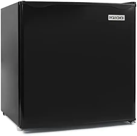 

Однодверный компактный холодильник с морозильной камерой IRF32BK, выдвижная стеклянная полка, идеально подходит для дома, офиса, общежития, 3,2 куб. Фута, Blac