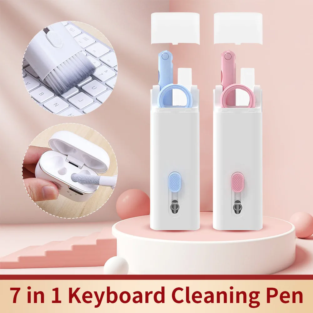 Multifunctional 7 in 1 Computer Keyboard Cleaner Portable Earphone Cleaning Pen Keyboard Cleaner Keycap Puller Kit Accessories
Multifunctional 7 in 1 Computer Keyboard Cleaner Portable Earphone Cleaning Pen Keyboard Cleaner Keycap Puller Kit Accessories