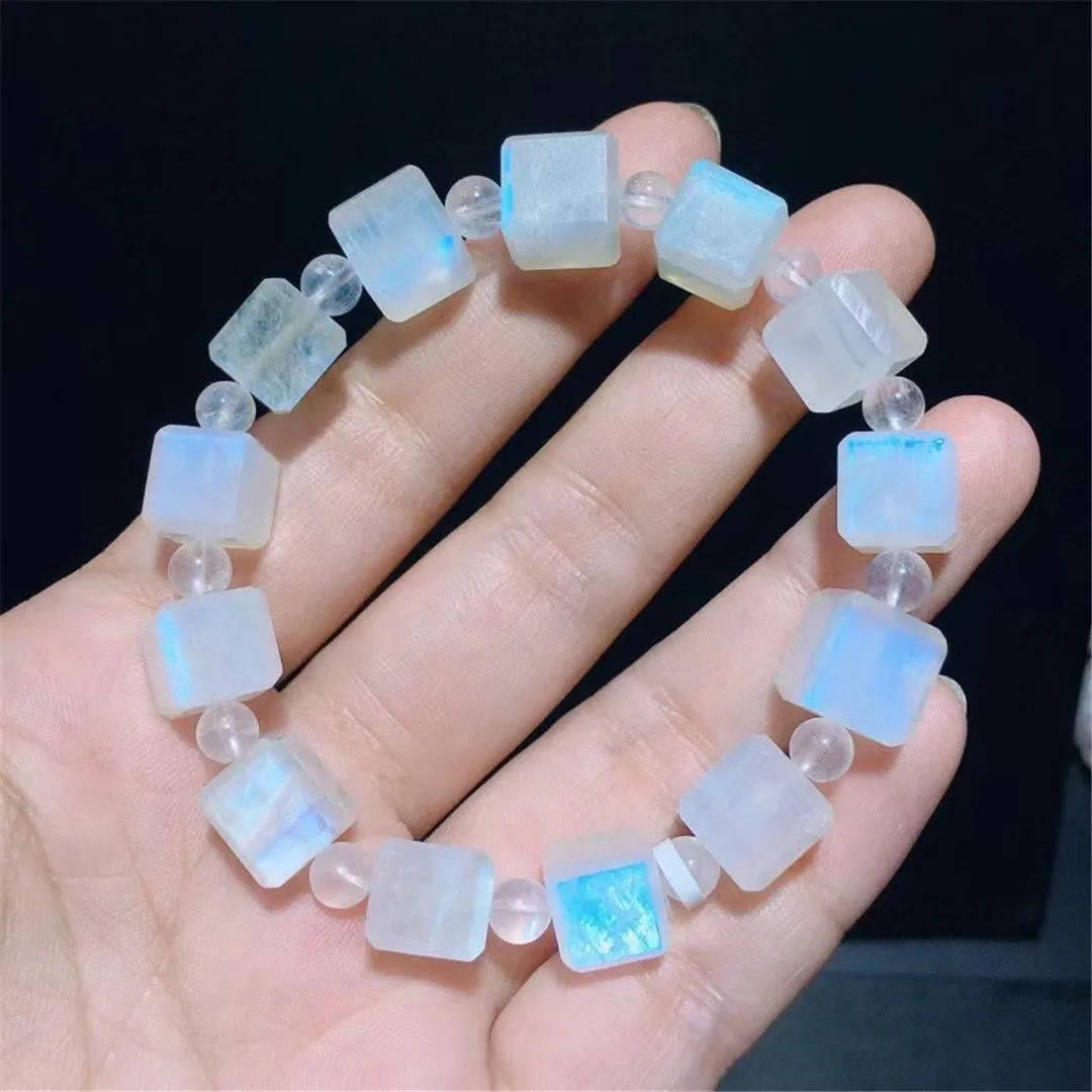 9mm Natural Moonstone Stone Bracelet Jewelry For Women Lady Men Love Gift Beauty Crystal Blue Light Beads Reiki Gemstone AAAAA
9mm Natural Moonstone Stone Bracelet Jewelry For Women Lady Men Love Gift Beauty Crystal Blue Light Beads Reiki Gemstone AAAAA