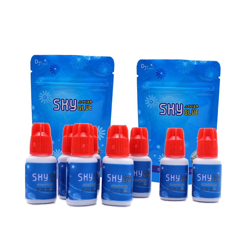 10 Bottles SKY S+ Type Glue For Eyelash Extension 5ml Korea 1s Fast Dry Time 6-7 Weeks Retension Lash Glue Original Wholesale
10 Bottles SKY S+ Type Glue For Eyelash Extension 5ml Korea 1s Fast Dry Time 6-7 Weeks Retension Lash Glue Original Wholesale