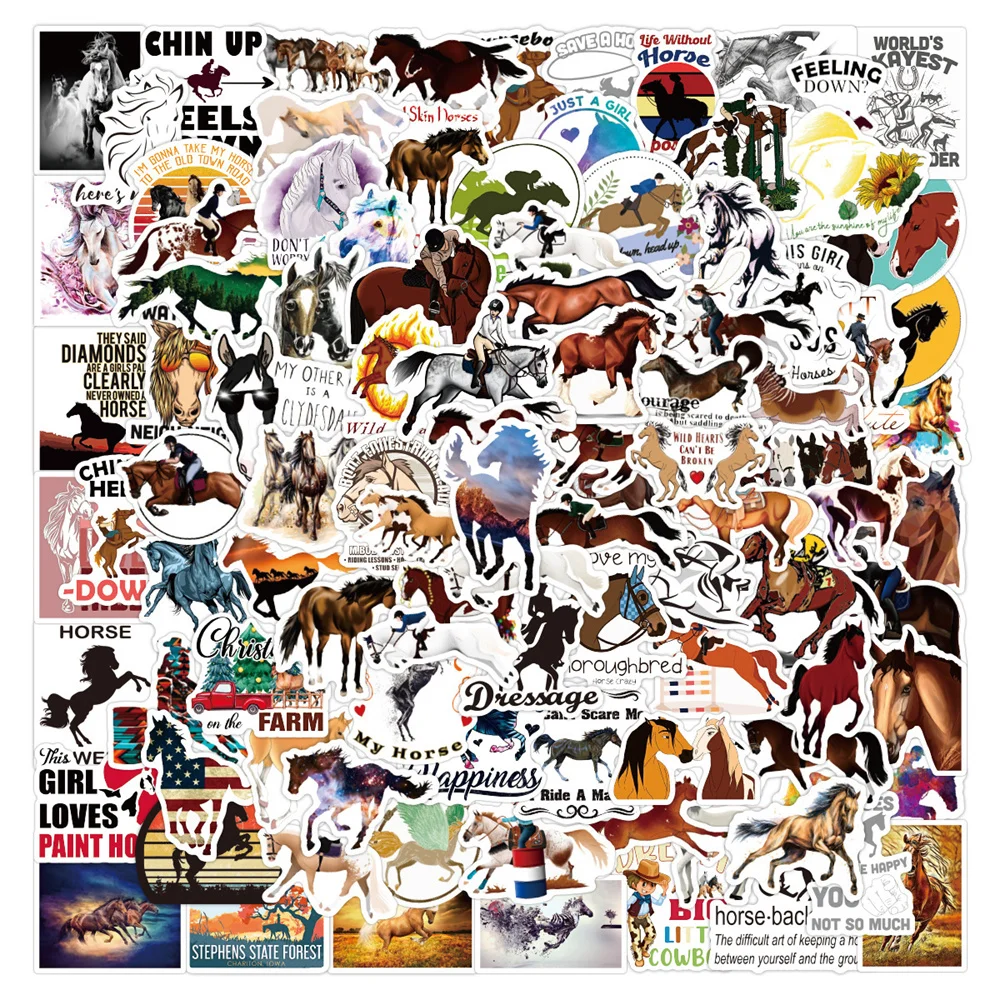 10/30/50PCS New DIY Equestrian Stickers Cartoon Creative Anime Kids Computer Desk Car Guitar Bed Decoration Waterproof Wholesale
10/30/50PCS New DIY Equestrian Stickers Cartoon Creative Anime Kids Computer Desk Car Guitar Bed Decoration Waterproof Wholesale