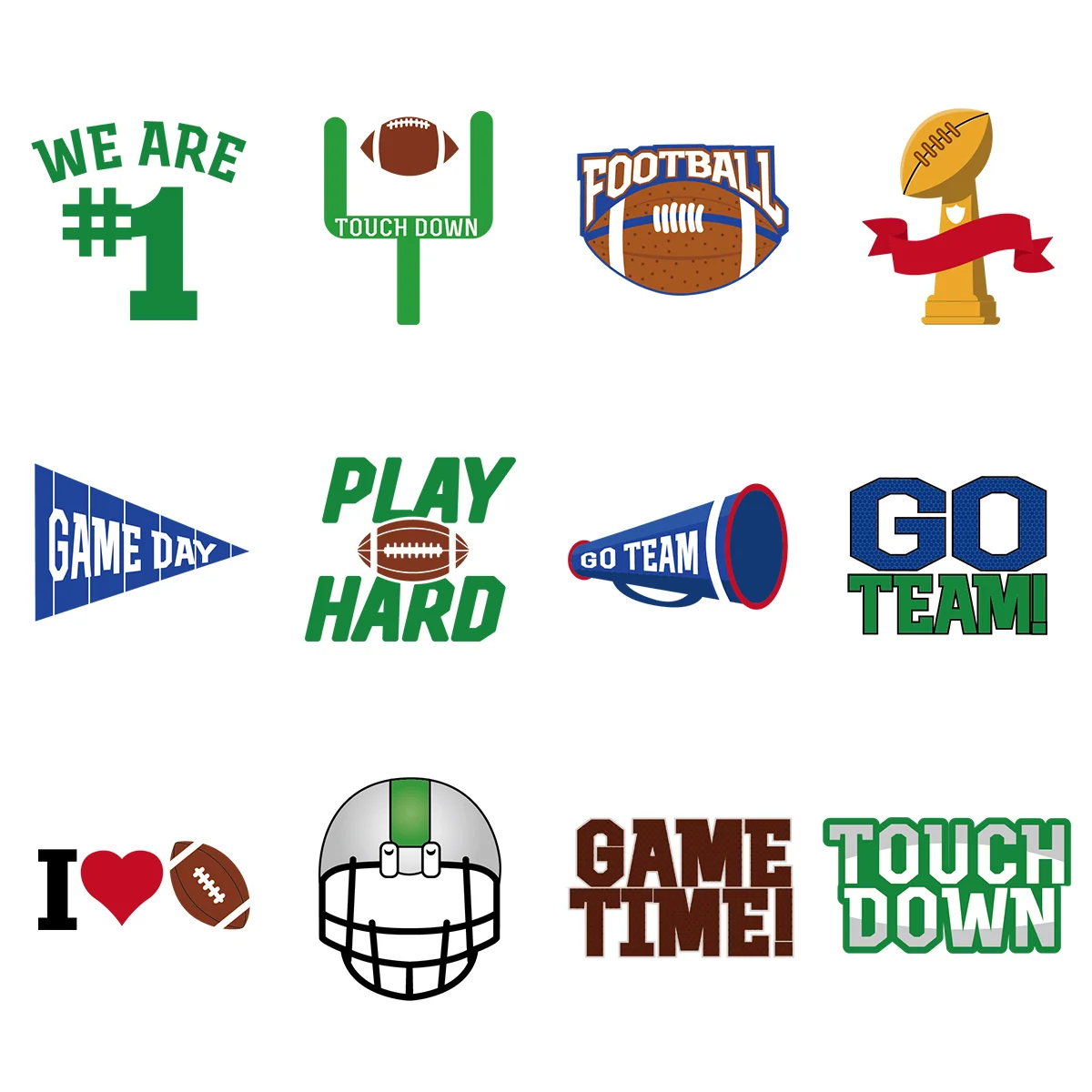 72Pcs Football Favors Sports Party Stickers Football Face Football Temporary for Kid
72Pcs Football Favors Sports Party Stickers Football Face Football Temporary for Kid
