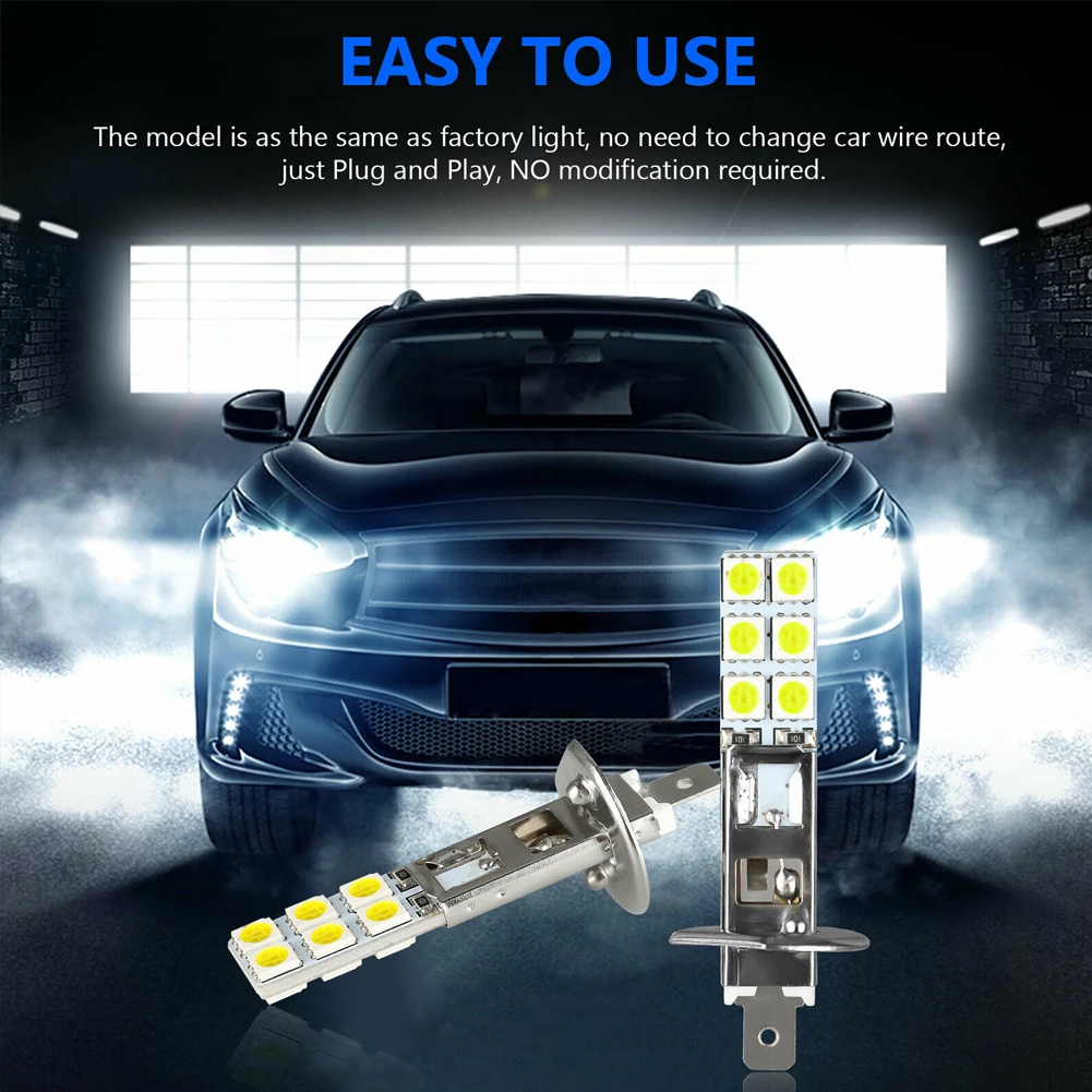 6000K Car Headlight H1 Bulb Lamp Superbright Cars Fog Lights Day Night Driving High Beam/low Beam Bulb Driving Running Light DRL
6000K Car Headlight H1 Bulb Lamp Superbright Cars Fog Lights Day Night Driving High Beam/low Beam Bulb Driving Running Light DRL