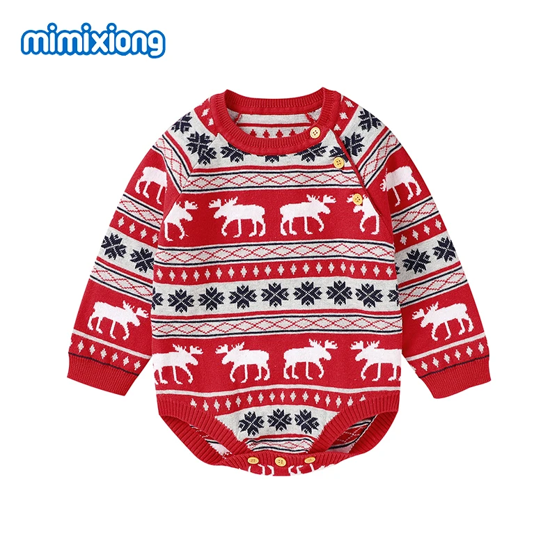 Baby Bodysuits Christmas Knitted Newborn Boys Girls Cotton Onesie Jumpsuits Long Sleeve Infant Unisex Outfits One Pieces Clothes
Baby Bodysuits Christmas Knitted Newborn Boys Girls Cotton Onesie Jumpsuits Long Sleeve Infant Unisex Outfits One Pieces Clothes