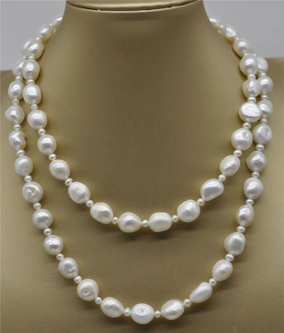 HABITOO 12-13mm Freshwater Pearl White Baroque Necklace 36" Jewelry Chains Necklace for Woman Choker Chain
HABITOO 12-13mm Freshwater Pearl White Baroque Necklace 36" Jewelry Chains Necklace for Woman Choker Chain