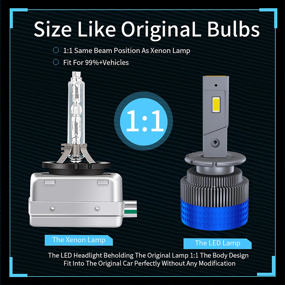 2pcs Universal High Quality LED Headlight 100W Auto Bulb For Car Lamp CSP 6000k White Light Auto Light And Signal Lamp Assembly
2pcs Universal High Quality LED Headlight 100W Auto Bulb For Car Lamp CSP 6000k White Light Auto Light And Signal Lamp Assembly