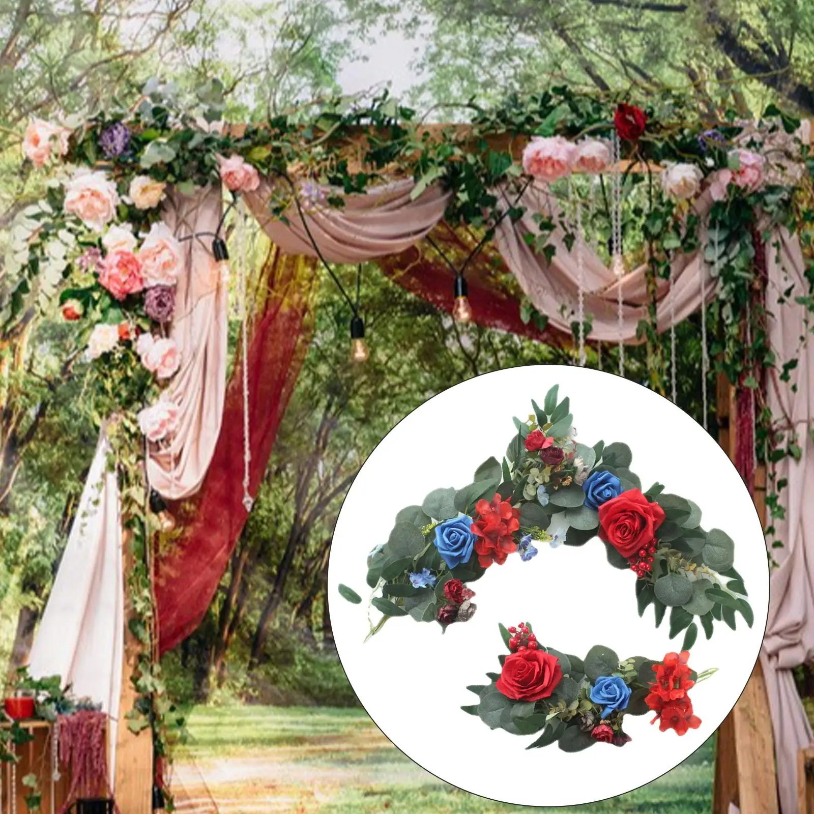 2 Pieces Wedding Arch Flowers Hanging Garland Arch Floral Arrangement Floral Fake Flower Row Artificial Flowers Decoration
2 Pieces Wedding Arch Flowers Hanging Garland Arch Floral Arrangement Floral Fake Flower Row Artificial Flowers Decoration