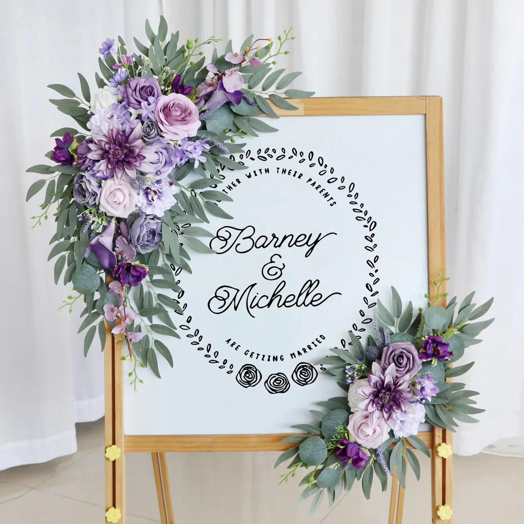 2pcs Wedding Welcome Signage Corner Flower Outdoor Wedding Arch Flower Decoration Artificial Flower Stage Background Arrangement
2pcs Wedding Welcome Signage Corner Flower Outdoor Wedding Arch Flower Decoration Artificial Flower Stage Background Arrangement