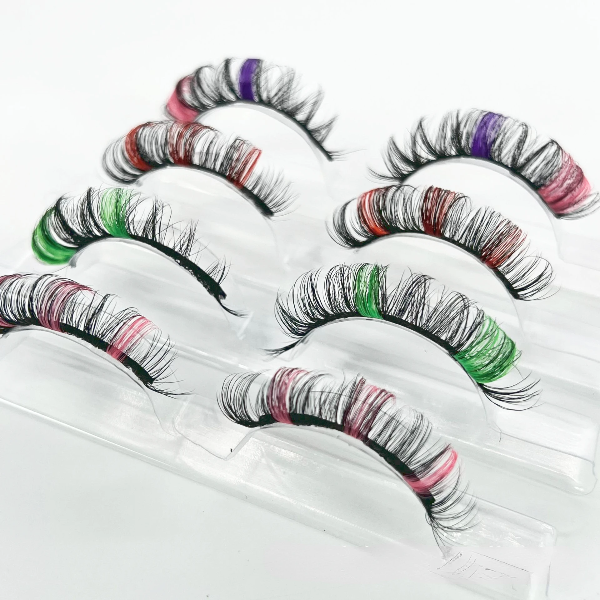 Colored Glitter Lashes 15MM Green Red Pink Blue DD Curl Russian Strip Lashes Rainbow Color Halloween Party Makeup Fake Eyelashes
Colored Glitter Lashes 15MM Green Red Pink Blue DD Curl Russian Strip Lashes Rainbow Color Halloween Party Makeup Fake Eyelashes