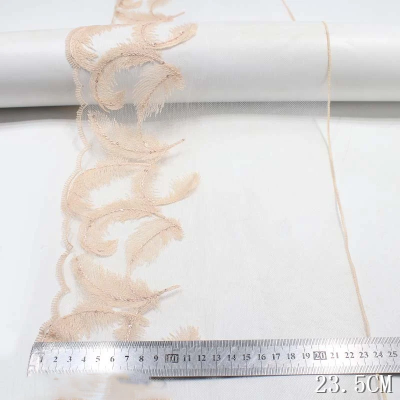 40Yds Feather Mesh Tulle Embroidered Lace Fabric for Fringe Trimmings Party Dresses Women Sewing Accessories Supplies Materials
40Yds Feather Mesh Tulle Embroidered Lace Fabric for Fringe Trimmings Party Dresses Women Sewing Accessories Supplies Materials