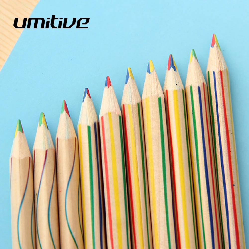Umitive 10PCS/Lot 4 In 1 Rainbow Wood Color Pencils For Kids Adults Art Drawing Sketching Stationery Office School Supplies
Umitive 10PCS/Lot 4 In 1 Rainbow Wood Color Pencils For Kids Adults Art Drawing Sketching Stationery Office School Supplies