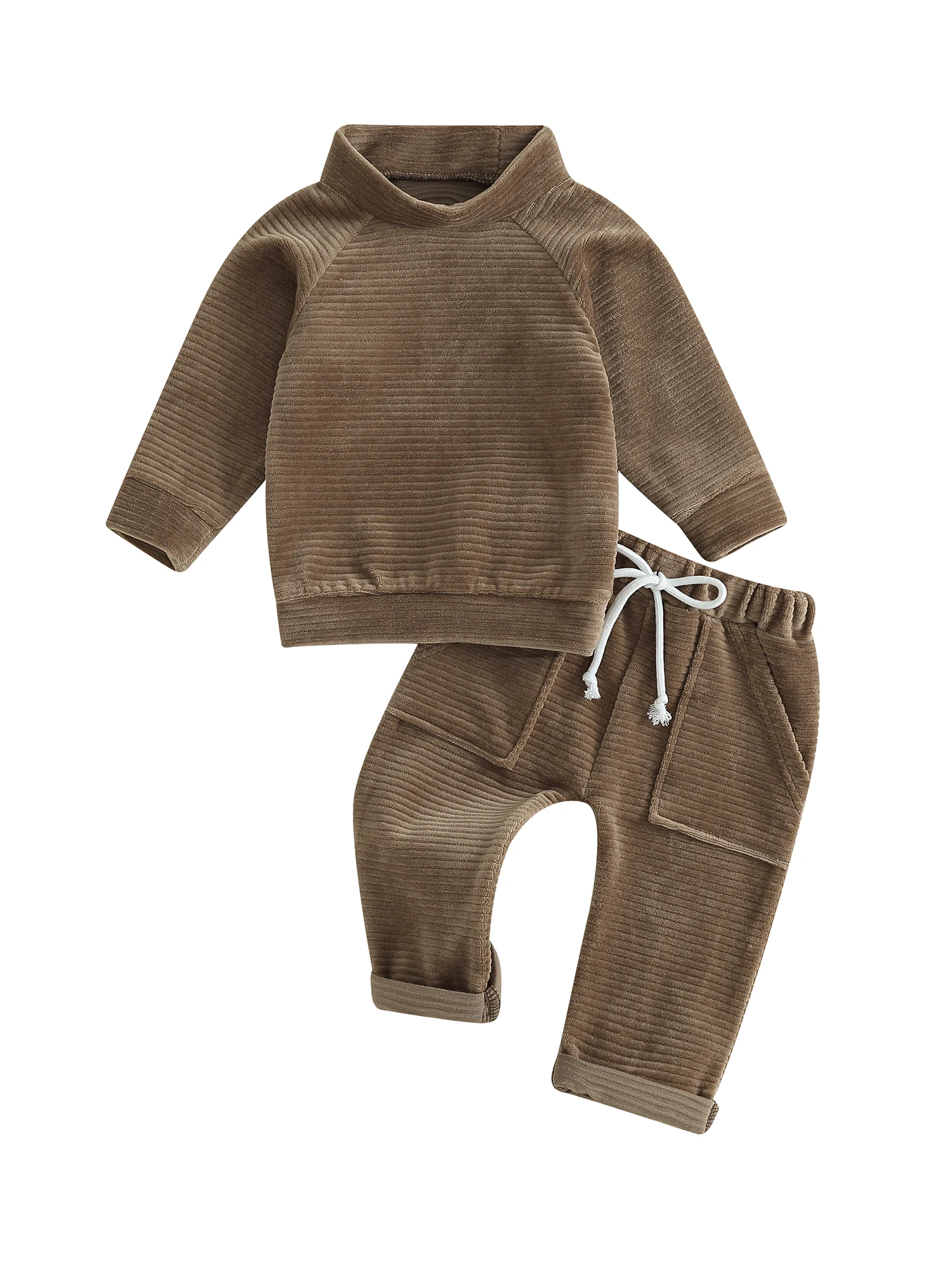 

Cute and Cozy Toddler Baby 2 Piece Outfit Adorable Plush Hoodie and Comfy Pants Set for Infant Girls and Boys Perfect Warm