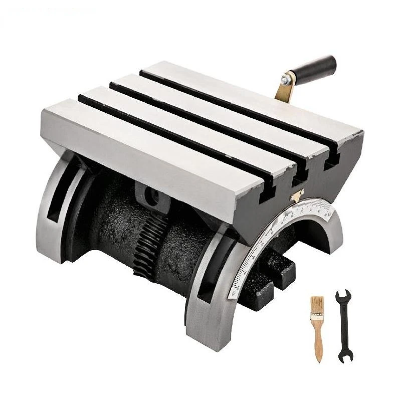Tilting Milling Table Adjustable Rotary Worktable Machine with 3 T-Slots & a Crank Handle Heavy Duty for Grinding Milling
Tilting Milling Table Adjustable Rotary Worktable Machine with 3 T-Slots & a Crank Handle Heavy Duty for Grinding Milling