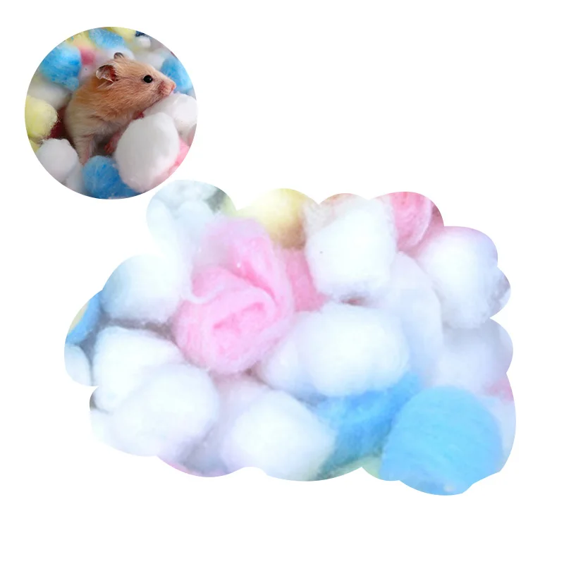 2022 Pet Hamster Cotton Ball Colorful Winter Warm House Cage Supply Stuffing Filter Bear Paper Ball Filler Small Animals Supplie
2022 Pet Hamster Cotton Ball Colorful Winter Warm House Cage Supply Stuffing Filter Bear Paper Ball Filler Small Animals Supplie