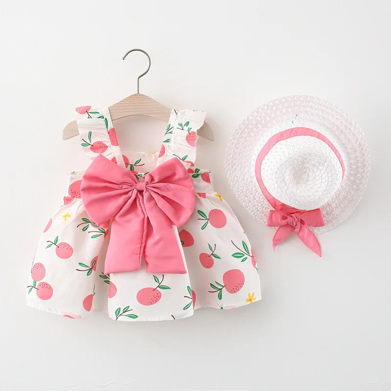 New Summer Princess Halter Dress Baby Cotton Dress Big Bow and Fruit Design Dress for Newborn
New Summer Princess Halter Dress Baby Cotton Dress Big Bow and Fruit Design Dress for Newborn