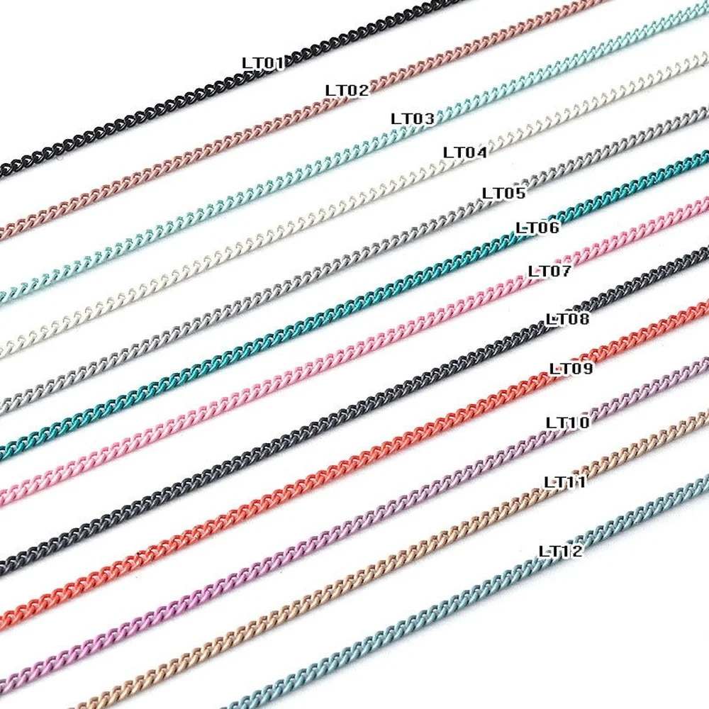 5pcs Korea Colorful Nail Chain Macaron Flat Chain Metal Personality Chain Nail Jewelry Accessories Nail Art Decoration
5pcs Korea Colorful Nail Chain Macaron Flat Chain Metal Personality Chain Nail Jewelry Accessories Nail Art Decoration