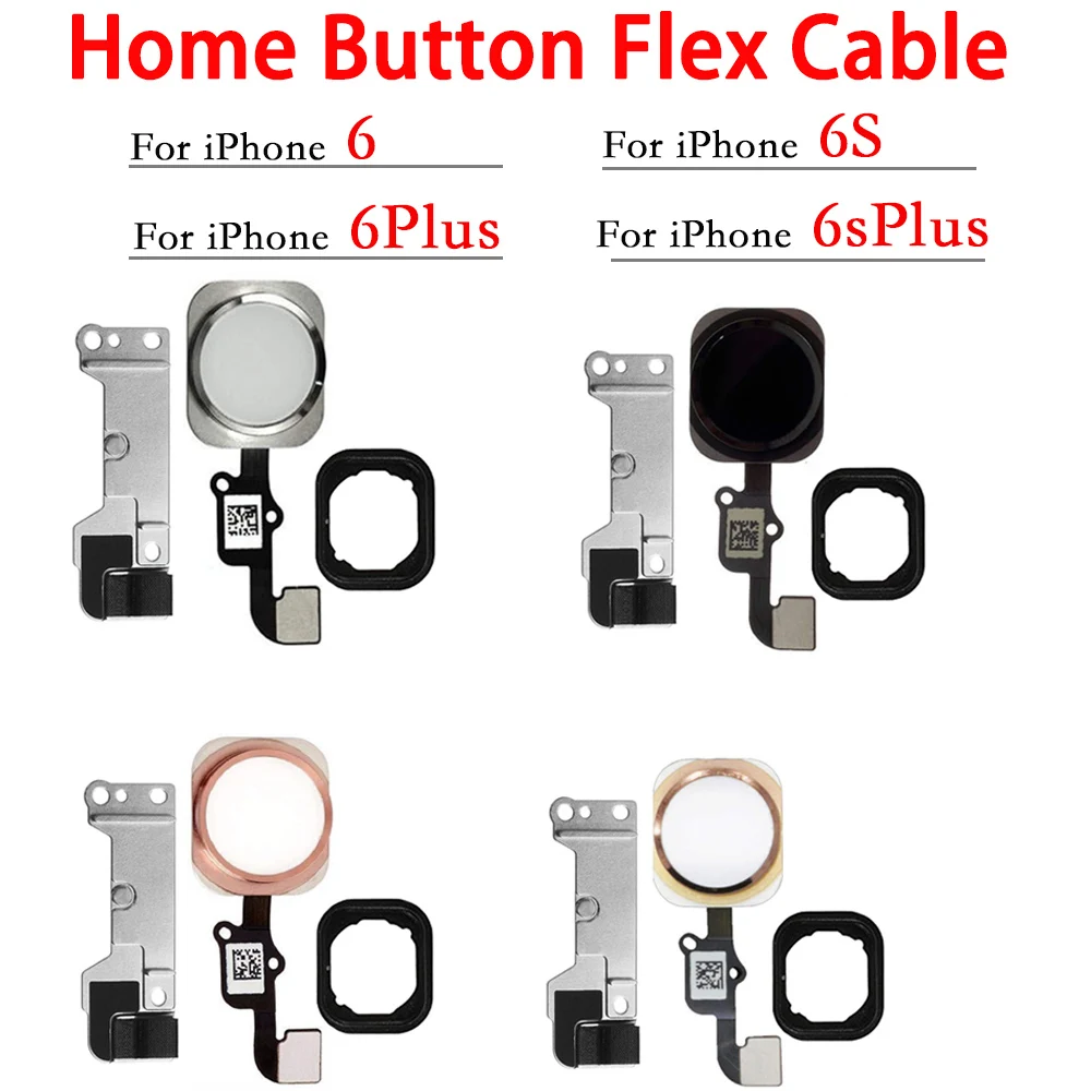 Menu Home Button Key Flex Cable For iPhone 6 6P 6s Plus With Rubber Ring And Metal Bracket Holder Replacement
Menu Home Button Key Flex Cable For iPhone 6 6P 6s Plus With Rubber Ring And Metal Bracket Holder Replacement