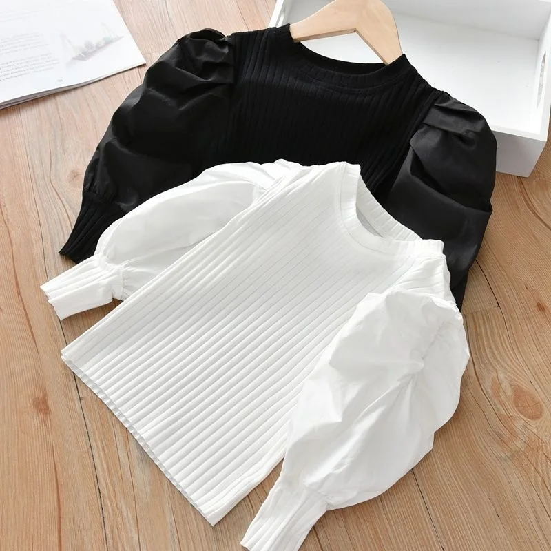 White Baby Girls Bubble Long Sleeve Shirt Princess Shirt for Tddler Girl Sweet Pullover Casual Shirt Children Tops Pullover
White Baby Girls Bubble Long Sleeve Shirt Princess Shirt for Tddler Girl Sweet Pullover Casual Shirt Children Tops Pullover