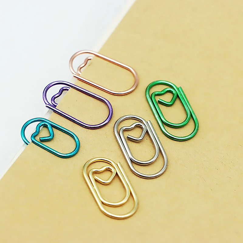 50 PCS Mini love Notebook Bookmark binder Paperclips Accessories Paper Clips
50 PCS Mini love Notebook Bookmark binder Paperclips Accessories Paper Clips