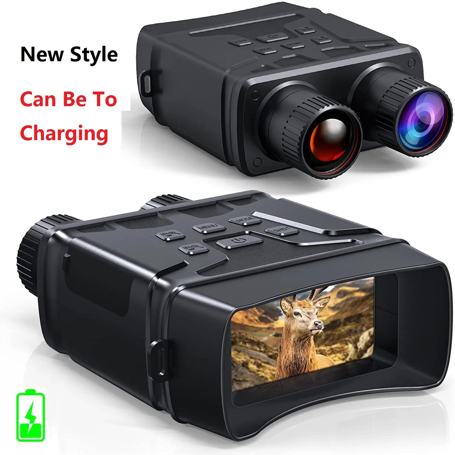 

Charge Binoculars Night Vision Device R6 850nm Infrared 1080P HD 5X Digital Zoom Hunt Telescope Complete Darkness Dual Use spy