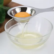1Pc Egg Separator Stainless Steel Egg Divider Gold Kitchenware White Yolk Sifting Egg Separation Kit Tools for Home Family