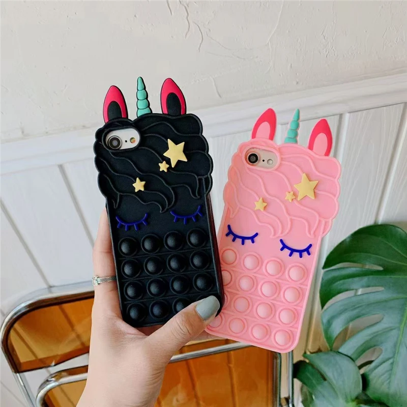 Pop Fidget Toys Push Bubble Silicone Beans Phone Case for IPhone 6 6S 7 8 Plus X XR XS 11 12Pro Max SE 2020 3D Cartoon Soft Case
Pop Fidget Toys Push Bubble Silicone Beans Phone Case for IPhone 6 6S 7 8 Plus X XR XS 11 12Pro Max SE 2020 3D Cartoon Soft Case