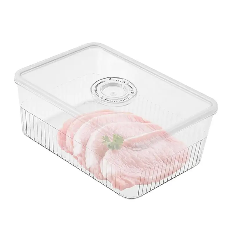 Kitchen Storage Containers Food Grade Fridge Clear Containers With Time Recorder Visible Fridge Storage For Fruit Meat Canned
Kitchen Storage Containers Food Grade Fridge Clear Containers With Time Recorder Visible Fridge Storage For Fruit Meat Canned