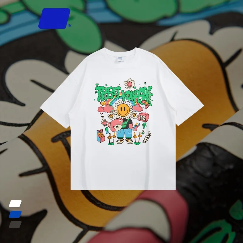 Футболка мужская короткая из 100% хлопка, уличная одежда с принтом синего улыбающегося лица и солнца, с мультяшным рисунком клея, удачи и Joy, ле...
Футболка мужская короткая из 100% хлопка, уличная одежда с принтом синего улыбающегося лица и солнца, с мультяшным рисунком клея, удачи и Joy, ле...