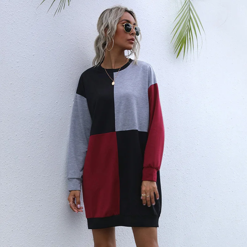 Tilorraine 2022 New Aplicing Long Sleeve Sweater Round Neck Medium and Contrast Color Pullover Skirt For Women
Tilorraine 2022 New Aplicing Long Sleeve Sweater Round Neck Medium and Contrast Color Pullover Skirt For Women