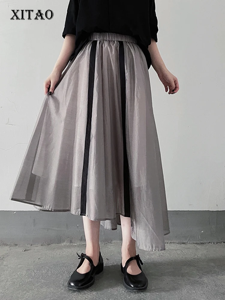 XITAO Patchwork Casual Skirt Women Korea 2022 Summer New Arrival Personality Fashion Loose Elastic Waist All Match Skirt WMD7149
XITAO Patchwork Casual Skirt Women Korea 2022 Summer New Arrival Personality Fashion Loose Elastic Waist All Match Skirt WMD7149
