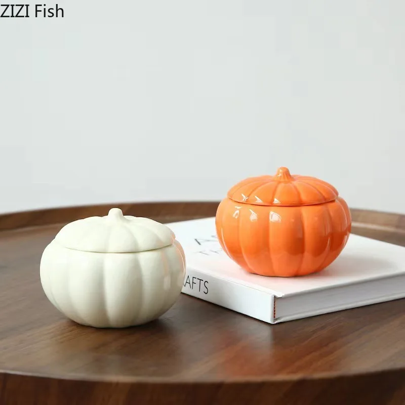Ceramic Pumpkin Candle Holders Desk Decoration Wedding Centerpieces Candlestick Wax Melt Burner Creative Home Aroma Container 
Ceramic Pumpkin Candle Holders Desk Decoration Wedding Centerpieces Candlestick Wax Melt Burner Creative Home Aroma Container