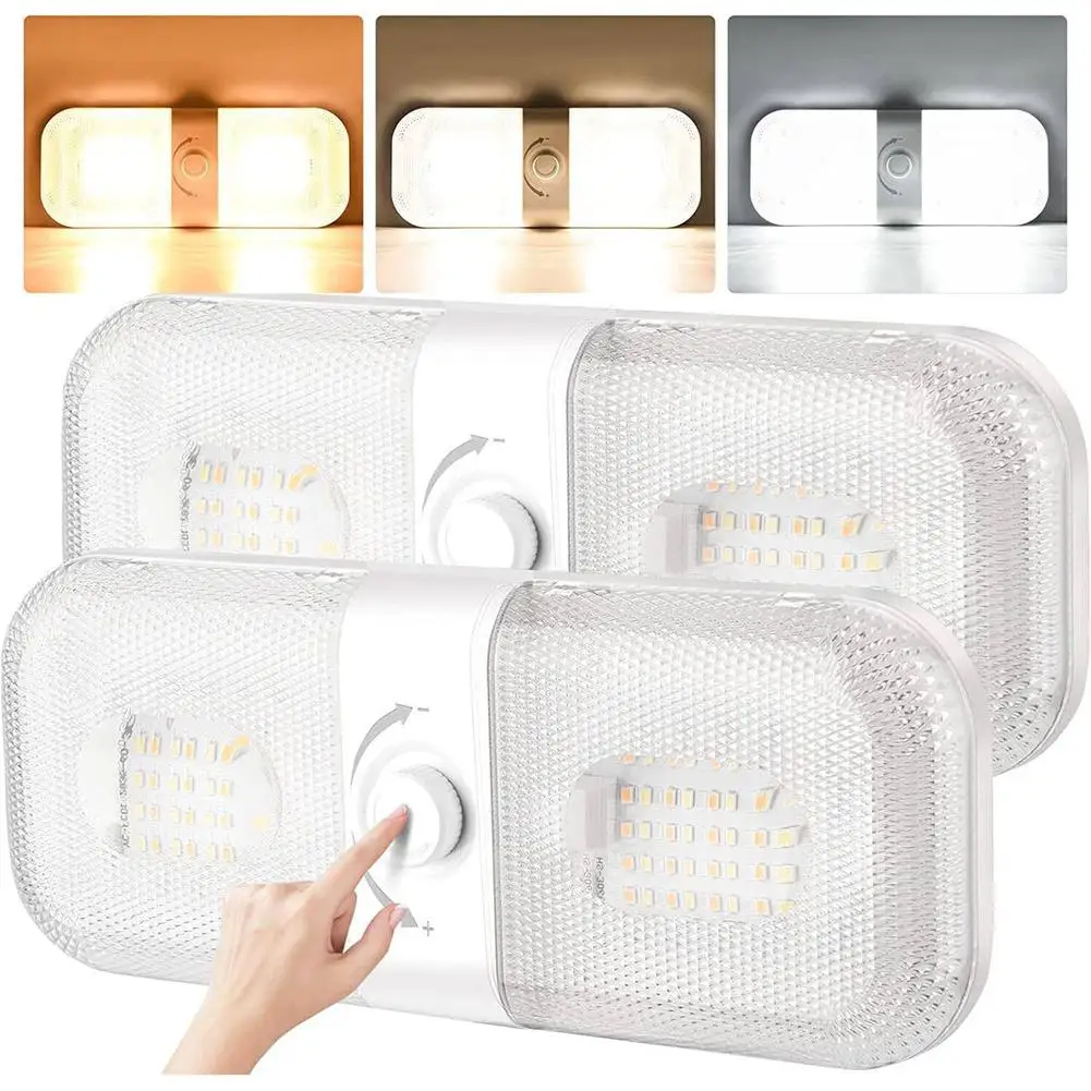 2pcs 12-24v Cab Reading Lights With Switch 3 Colors Dimmable RV Dome Interior Lights For Marine Boat
2pcs 12-24v Cab Reading Lights With Switch 3 Colors Dimmable RV Dome Interior Lights For Marine Boat