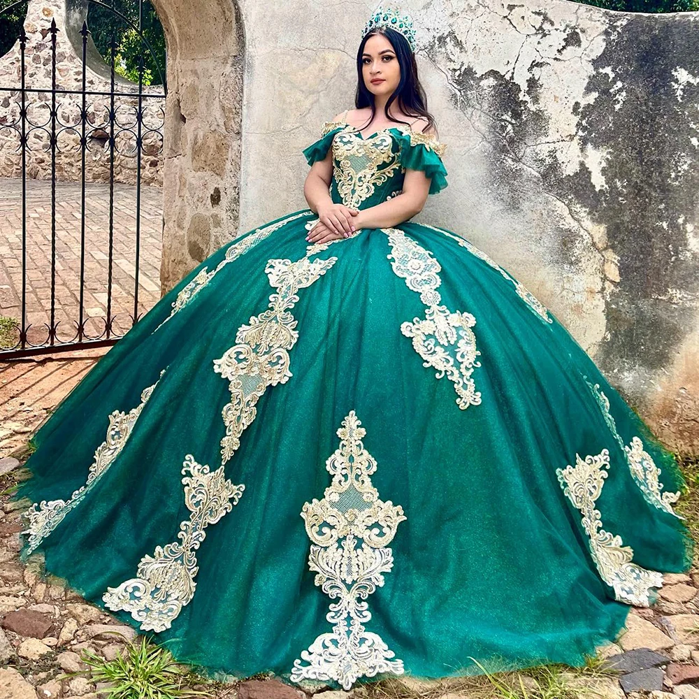Vintage Quinceanera Dress 2023 Ball Gown Off the Shoulder Luxury Sweet 16 Dresses for Girls Applique New Green Quinceanera Gown
Vintage Quinceanera Dress 2023 Ball Gown Off the Shoulder Luxury Sweet 16 Dresses for Girls Applique New Green Quinceanera Gown