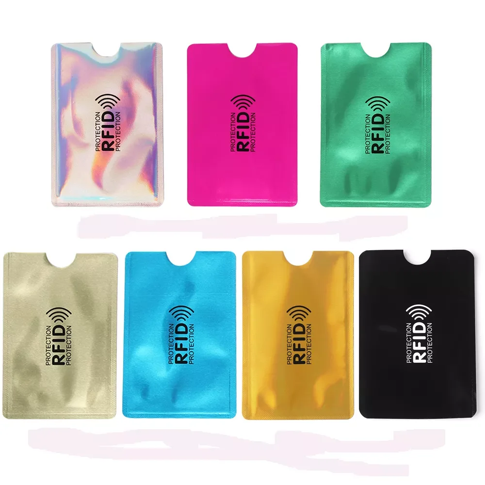 50PCS/Pack Anti Rfid Blocking Reader Lock Card Holder Aluminium Metal Smart Anti-theft ID Bank Card Case Protection Wholesale
50PCS/Pack Anti Rfid Blocking Reader Lock Card Holder Aluminium Metal Smart Anti-theft ID Bank Card Case Protection Wholesale