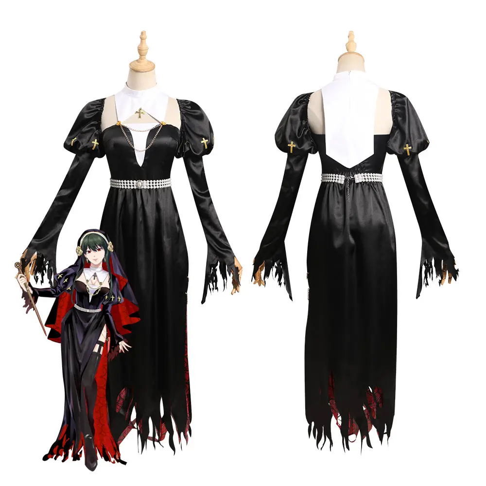 SPY Cos FAMILY Yor Forger Cosplay Costume Nun Dress Outfits Halloween Carnival Suit
SPY Cos FAMILY Yor Forger Cosplay Costume Nun Dress Outfits Halloween Carnival Suit