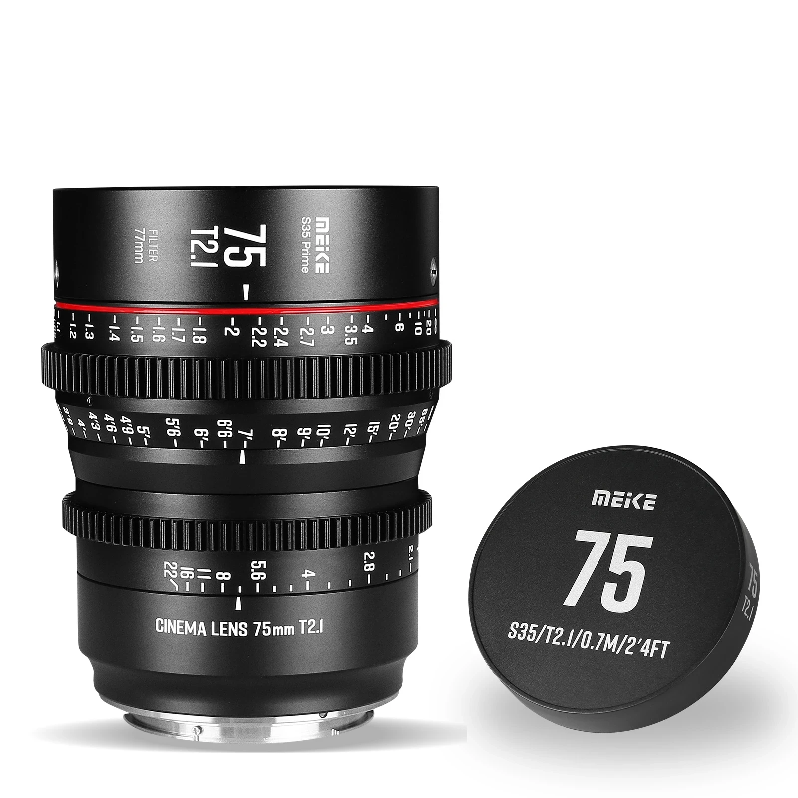 Prime 75mm T2.1 for Super 35 Frame Cinema Camera System RED Komodo BMPCC6K BMPCC6K Pro Z CAM S6 Sony FS5II Camera
Prime 75mm T2.1 for Super 35 Frame Cinema Camera System RED Komodo BMPCC6K BMPCC6K Pro Z CAM S6 Sony FS5II Camera