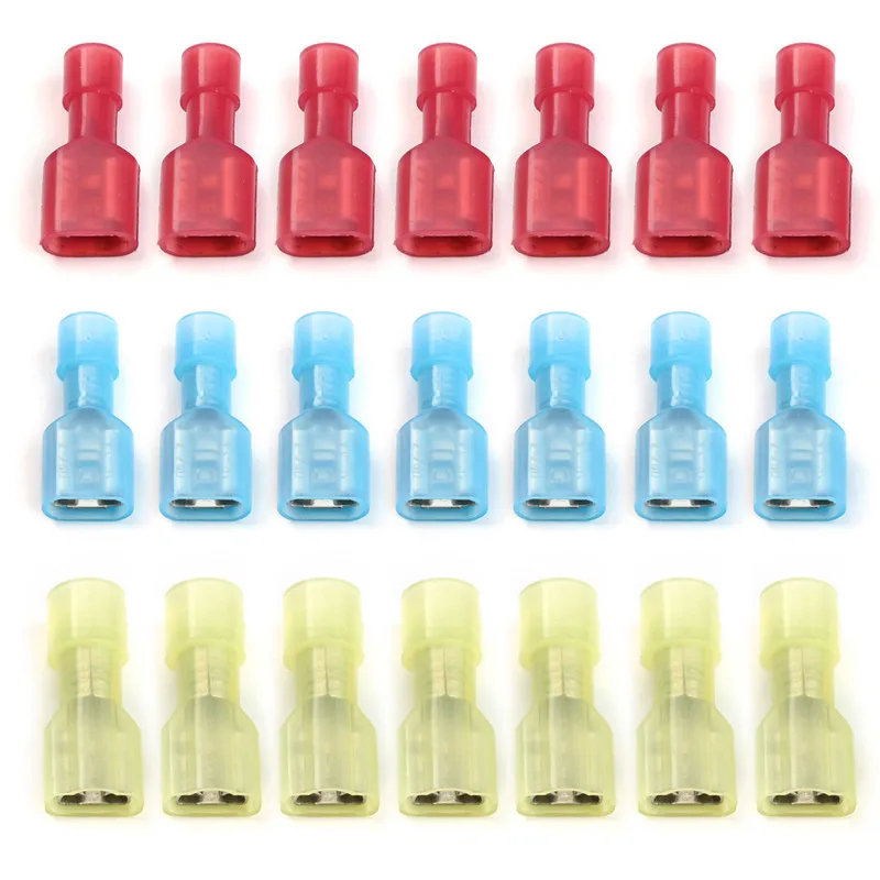 50Pcs Terminals Crimp Wire Cable Connectors Nylon Fully Insulated Spade Female Electrical Crimp Terminators Kit Tool Set
50Pcs Terminals Crimp Wire Cable Connectors Nylon Fully Insulated Spade Female Electrical Crimp Terminators Kit Tool Set