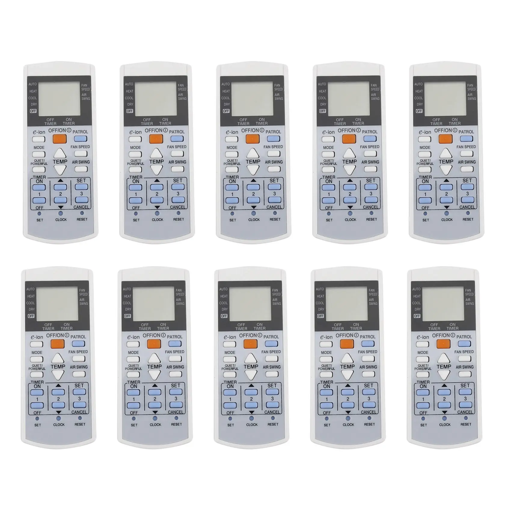 10X Conditioner Air Conditioning Remote Control for Panasonic Controller A75C3407 A75C3623 A75C3625 KTSX003 A75C3297
10X Conditioner Air Conditioning Remote Control for Panasonic Controller A75C3407 A75C3623 A75C3625 KTSX003 A75C3297