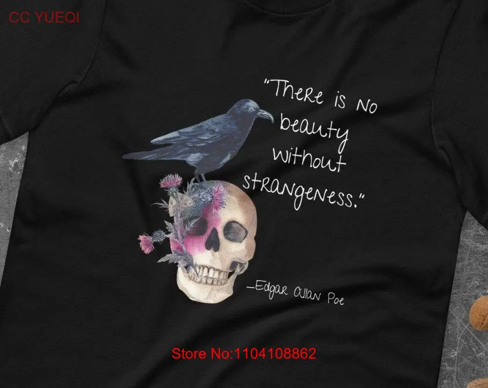 Футболка Edgar Allan Poe Quote Bookish Dark Academia Goth с длинными или короткими рукавами