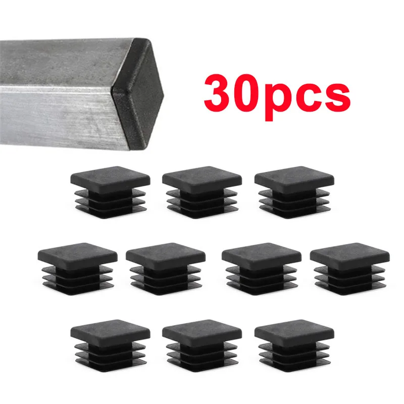 30X Plastic Square Inner Plug For Steel pipe End Blanking Caps Anti Slip Alloy ladder chair leg Cover Furniture Protector Pads
30X Plastic Square Inner Plug For Steel pipe End Blanking Caps Anti Slip Alloy ladder chair leg Cover Furniture Protector Pads
