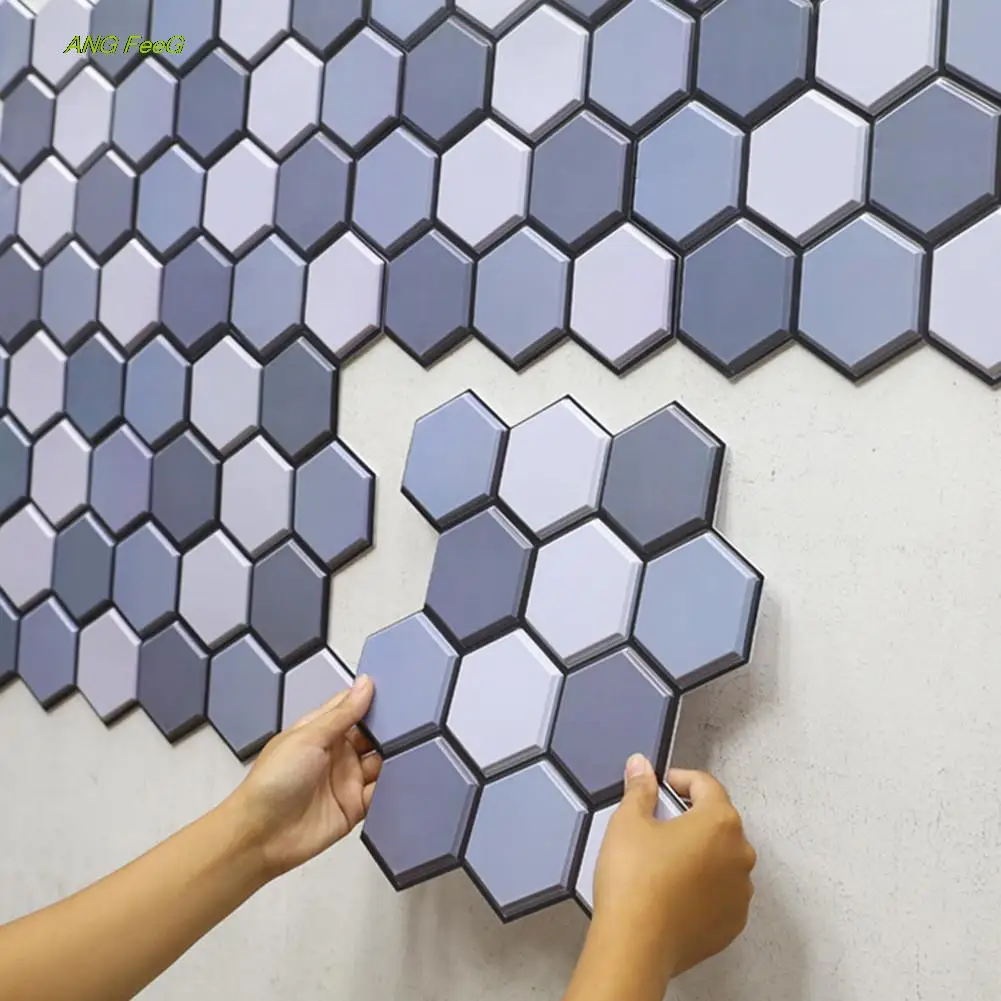 3D Self Adhesive Kitchen Wall Tiles Stickers Bathroom Mosaic Stickers Peel For Smooth Media Glass Metal, Dust-free Walls Sticker 
3D Self Adhesive Kitchen Wall Tiles Stickers Bathroom Mosaic Stickers Peel For Smooth Media Glass Metal, Dust-free Walls Sticker