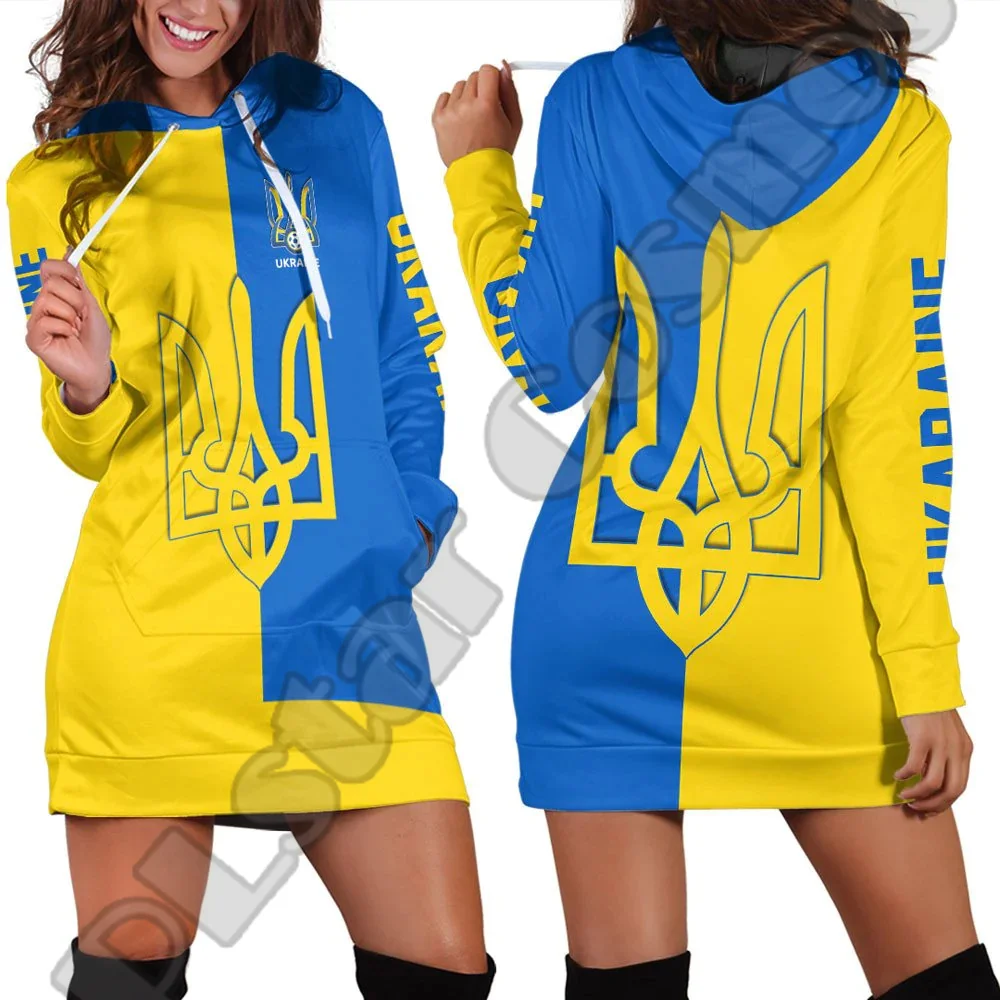 

Новинка, модный винтажный пуловер с длинным рукавом и надписью на заказ, украинский флаг страны, тату, в стиле ретро, Харадзюку, с принтом 3D, худи, платье X1