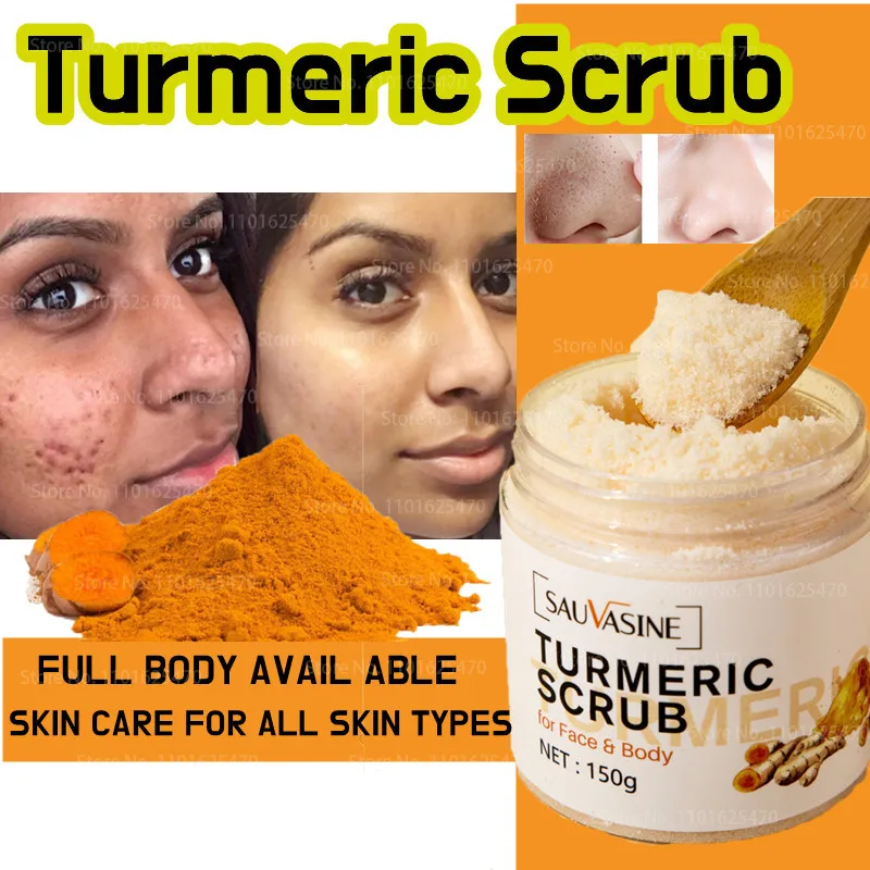 SAUVASINE Turmeric Whitening Scrub Removes Melanin and Restores Radiance To The Skin Cleansing Bath 2-in-1 Body Exfoliator150g
SAUVASINE Turmeric Whitening Scrub Removes Melanin and Restores Radiance To The Skin Cleansing Bath 2-in-1 Body Exfoliator150g