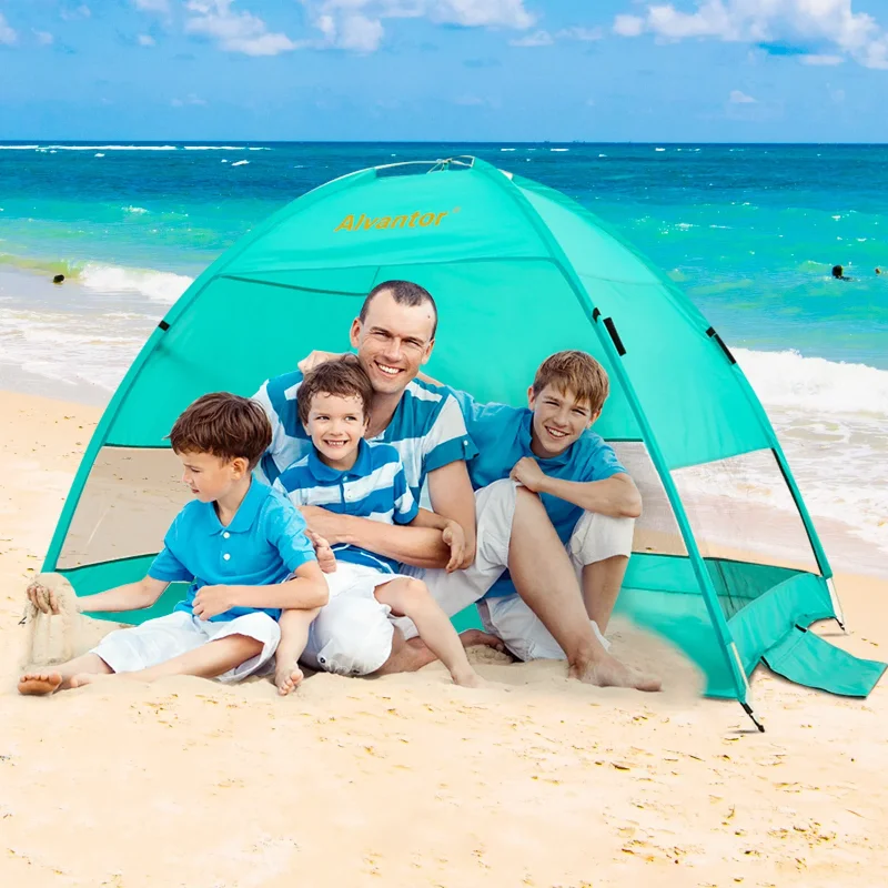 

Alvantor Beach Tent Sun Shelter Umbrella Automatic Up Portable Canopy beach umbrella beach tent