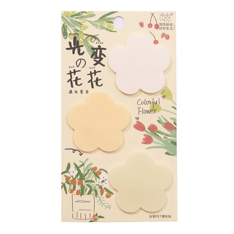 75 Sheets Transparent PET Sticky Note Color-changing Flower Stickers Waterproof Sticky Note For School Student Office Stationery
75 Sheets Transparent PET Sticky Note Color-changing Flower Stickers Waterproof Sticky Note For School Student Office Stationery