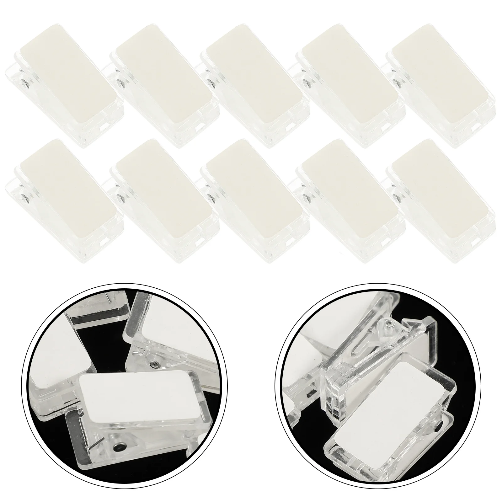 30 Pcs Wall Clothes Hanger Self-Adhesive Clip Badge Quilt Clips Plastic Clear Spring
30 Pcs Wall Clothes Hanger Self-Adhesive Clip Badge Quilt Clips Plastic Clear Spring